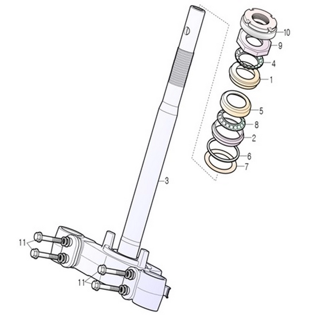 DAELIM YC125 (DL125ARM) MASA TAMIR TAKIMI 7 #DL125-ARM F0807
